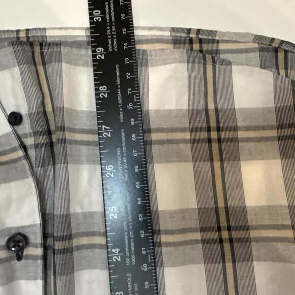 Men’s Jared Lang Button Down Plaid Shirt Size Medium - Picture 5 of 6